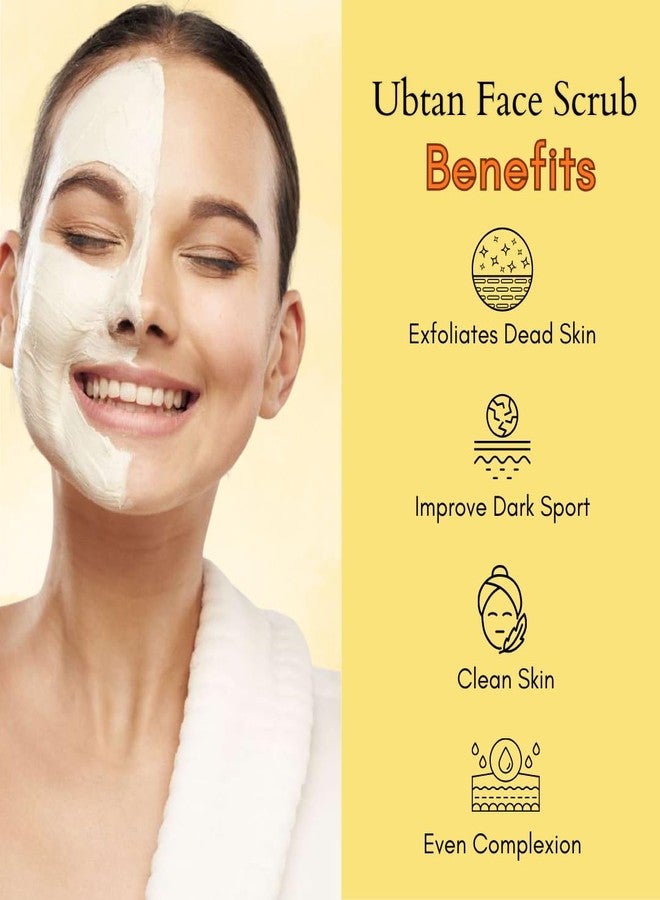 Phillauri Ubtan Face & Body Scrub for Nourishing Scrub | Face Scrub with Turmeric & Saffron Scrub | Reduces Dark Spots & Skin | Deep Hydrating & Moisturizing Face Scrub for All Skin Types - (Pack 1) - Image 3