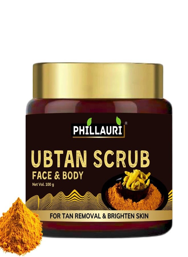 Phillauri Ubtan Face & Body Scrub for Nourishing Scrub | Face Scrub with Turmeric & Saffron Scrub | Reduces Dark Spots & Skin | Deep Hydrating & Moisturizing Face Scrub for All Skin Types - (Pack 1) - Image 1