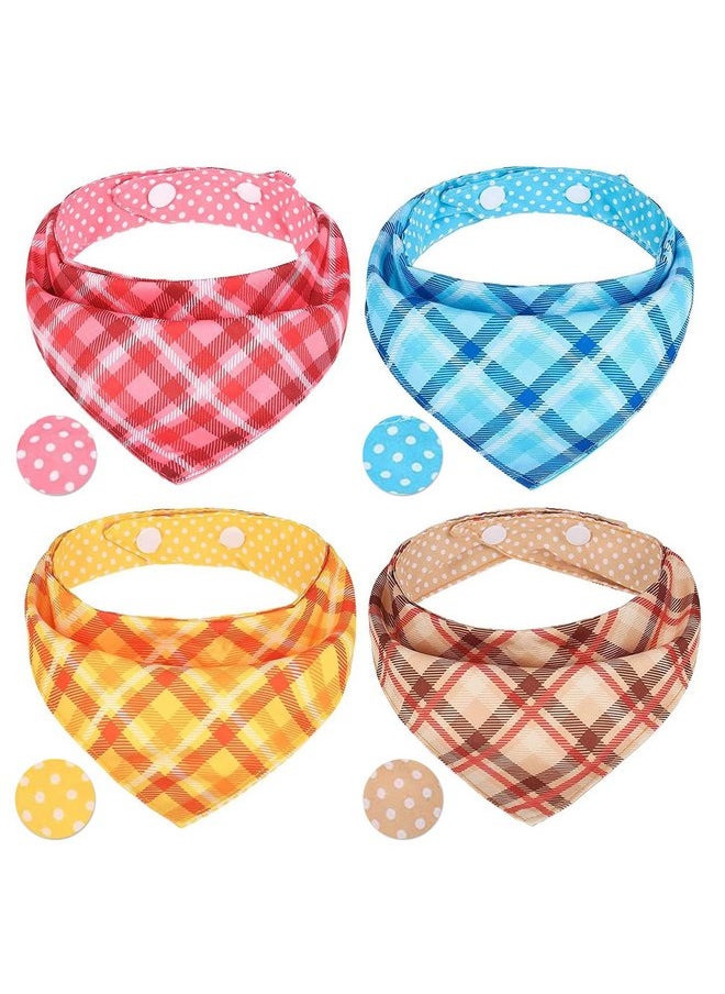 PAWCHIE PAWCHIE Dog Bandanas Small Reversible Styles Pet Triangle Scarf Bibs - Adjustable with Two Snaps - Kerchief Set Accessories for Dogs, Puppy, Cats  - Image 1