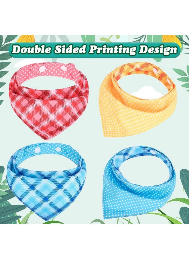 PAWCHIE PAWCHIE Dog Bandanas Small Reversible Styles Pet Triangle Scarf Bibs - Adjustable with Two Snaps - Kerchief Set Accessories for Dogs, Puppy, Cats  - Image 3