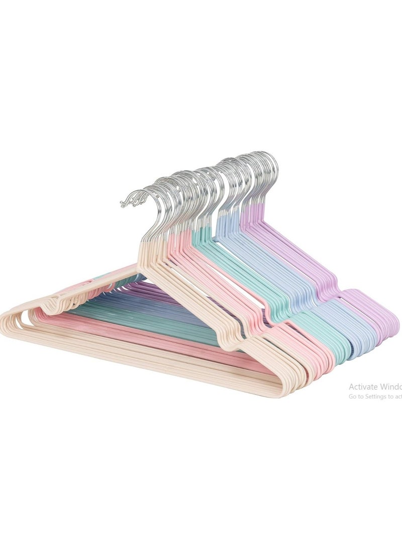 60 Pieces of Clothes Hanger  Household Non-Slip Metal Drying Rack for Adult - Hangers Clothes, Kids Hangers, Prevent Clothes Slippage, Hangers Clothes - Image 1