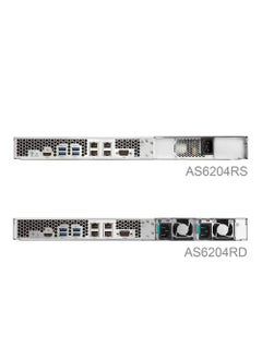 asustor Asustor AS6204RS Rackmount NAS Storage (Diskless) , 4 Bay, Intel Celron, 4GB DDR3  - Image 2