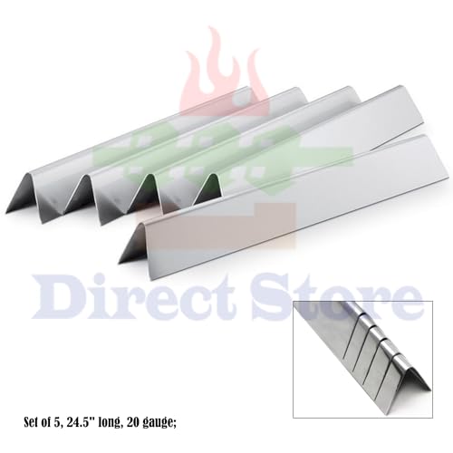 Direct Store Parts DP110 24.5 Inch Stainless Steel 7539 7540 Flavorizer Bars for Weber Genesis 300 Series Grills with Side Controls Knobs, Genesis E310 E320 S310 S320 EP310 EP320 (2007-2010) - Image 2