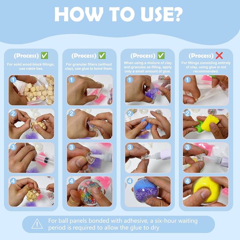 جيو مجموعة صنع مرن 14 جلدية TPR DIY لعب فنية - Image 3