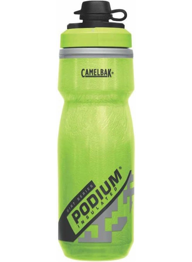 كاميلباك زجاجة مياه كاملباك بوديوم ديرت سيريز – 600 مل (21 أونصة) لون لايم – معزولة، مانعة للتسرب وسهلة العصر - Image 1