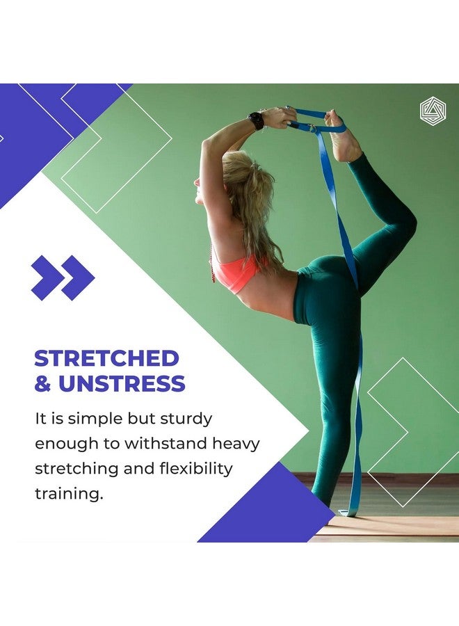 Boldfit Yoga Belt for Women and Men - Yoga Strap for Stretching with Extra Safe Adjustable D-Ring Buckle - Durable and Comfy Texture - Perfect for Your Yoga Session - 6 Feet, Purple - Image 3
