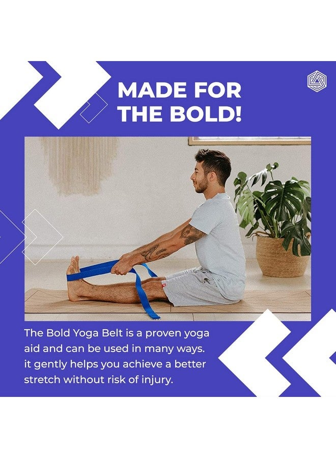 Boldfit Yoga Belt for Women and Men - Yoga Strap for Stretching with Extra Safe Adjustable D-Ring Buckle - Durable and Comfy Texture - Perfect for Your Yoga Session - 6 Feet, Purple - Image 5