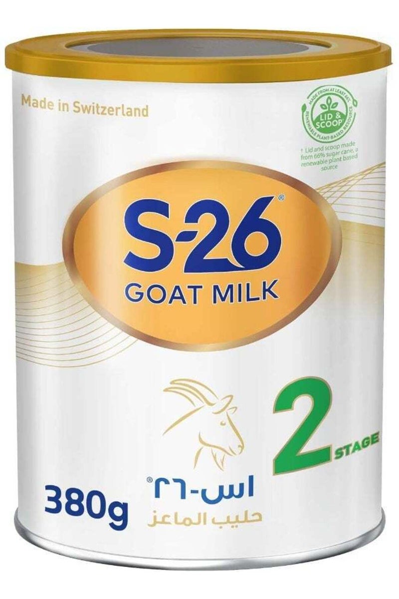 Nestlé S26 Goat Milk 2, Stage 2, FROM 6 12 MONTHS FOLLOW ON FORMULA BASED ON GOAT's MILK, 380g