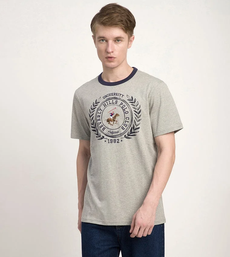 BEVERLY HILLS POLO CLUB Logo Embroidered Short Sleeves T-Shirt