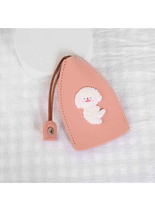 Korean Style Girl Heart Cartoon -out Key Case Creative Pu Leather Car Key Protective Cover Universal