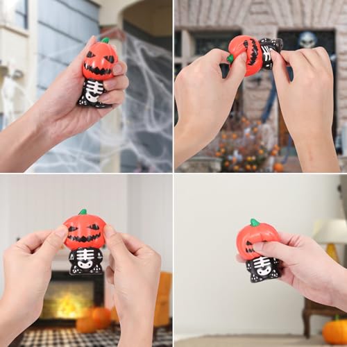 FauKait New 6 Pcs Halloween Squishy ToysHalloween Squishies Party Favors Slow Rising Gift Box Halloween Treat Bag Classroom Prizes Soft Stress Relief Toys for Kids Toddlers6pcs2 - Image 5