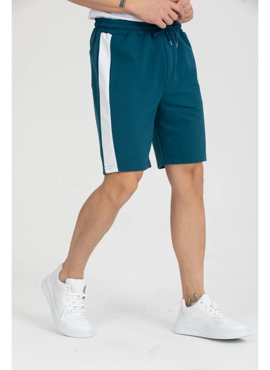 Twenty3 Men's Basic Stripe Detailed Pocket Shorts