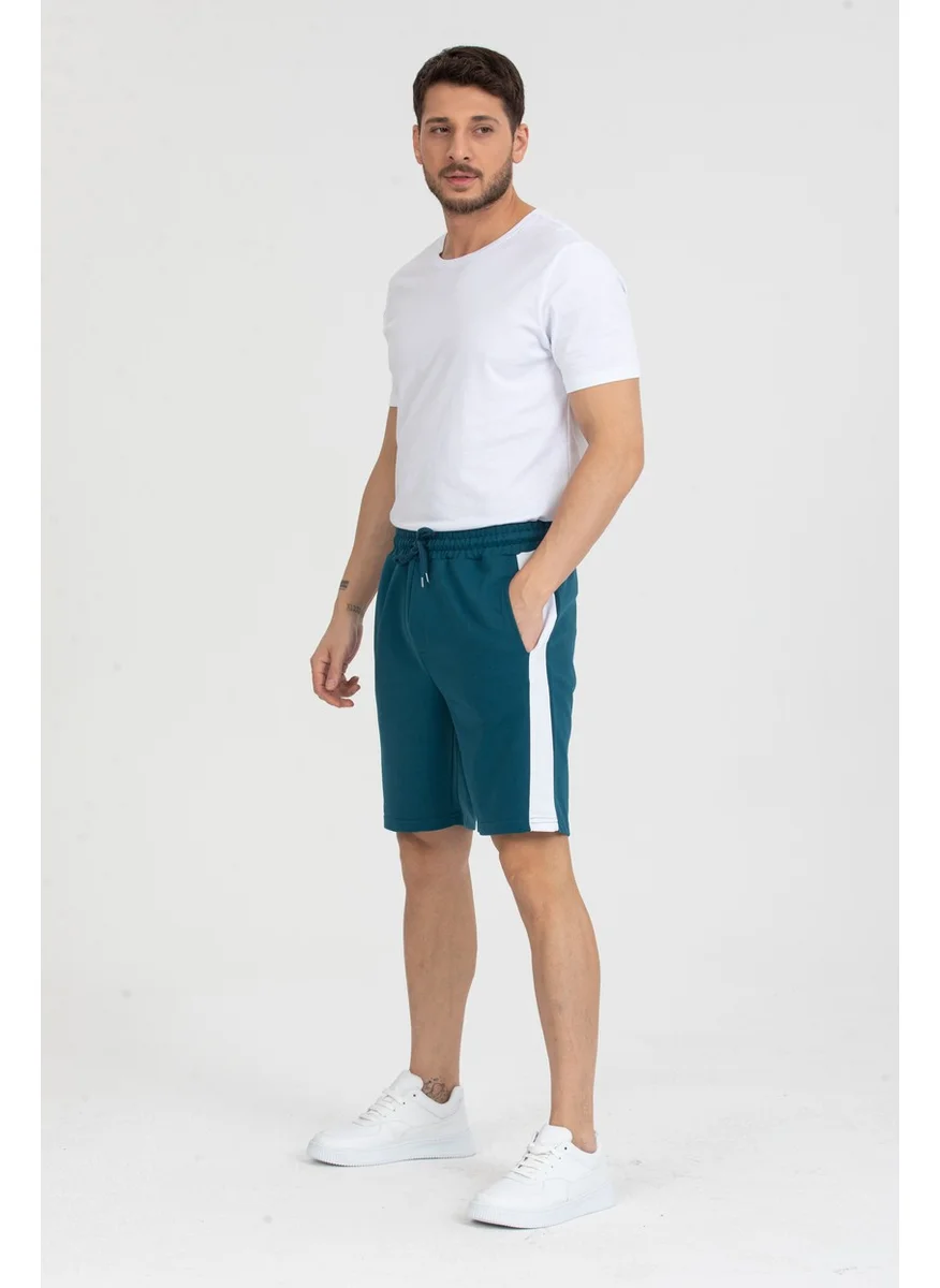 Twenty3 Men's Basic Stripe Detailed Pocket Shorts