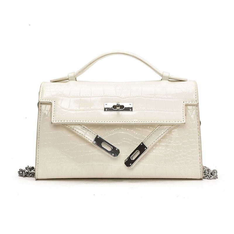 Bag Women'S Versatile Fashion Texture Slung Small Bag Crocodile Kelly Bag Shoulder Bag - Image 1