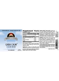 Source Naturals Source Naturals Serene Science, GABA Calm Quick Dissolving Peppermint Flavor - 120 Lozenges  - Image 4