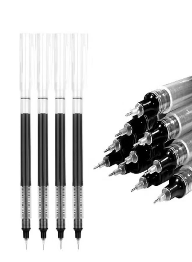 10 Pcs 0.5mm Ultra-Fast Drying Rolling Ball Pens, Waterproof Liquid Ink Fine Point, Smooth Writing for Students, Office Workers & Back to School Supplies - Image 1