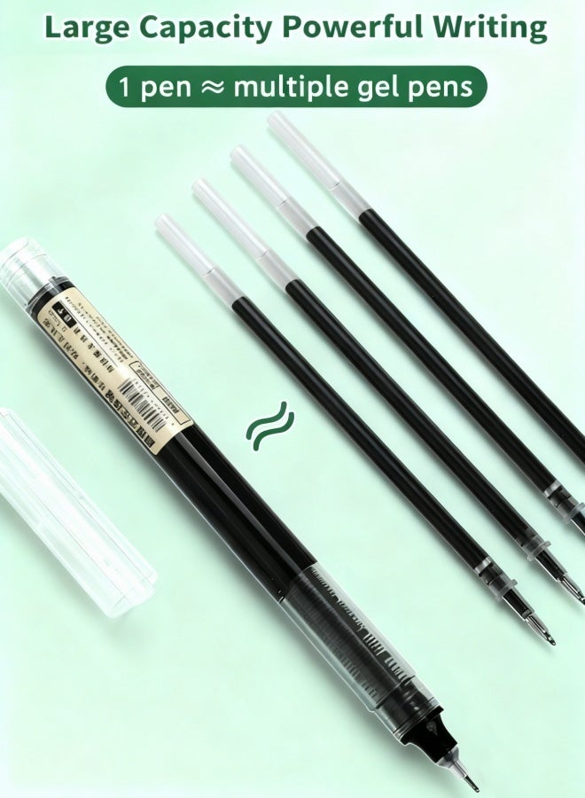 10 Pcs 0.5mm Ultra-Fast Drying Rolling Ball Pens, Waterproof Liquid Ink Fine Point, Smooth Writing for Students, Office Workers & Back to School Supplies - Image 2