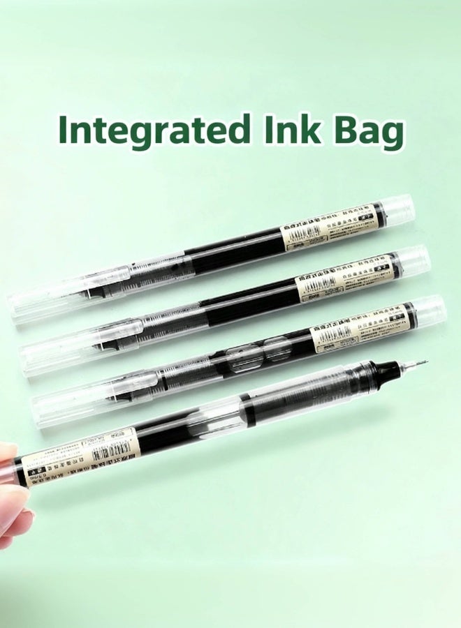 10 Pcs 0.5mm Ultra-Fast Drying Rolling Ball Pens, Waterproof Liquid Ink Fine Point, Smooth Writing for Students, Office Workers & Back to School Supplies - Image 4