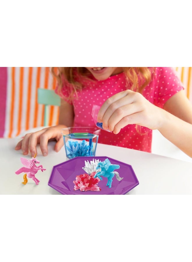 4M Magical Unicorn Crystal Terrarium Kit – Grow 4 Colorful Crystals in a Unicorn Wonderland Dome with Figurines, Seed Compounds, Mixing Tools & Decor Sticker—STEM Crystal Science for Ages 10+ | 00-03928/EU - Image 3
