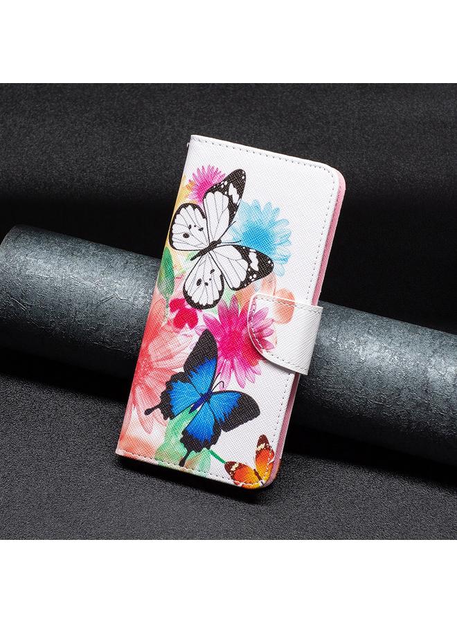 S-TOP Case For iPhone 16 Plus Colored Drawing Pattern Leather Phone Case - Image 2