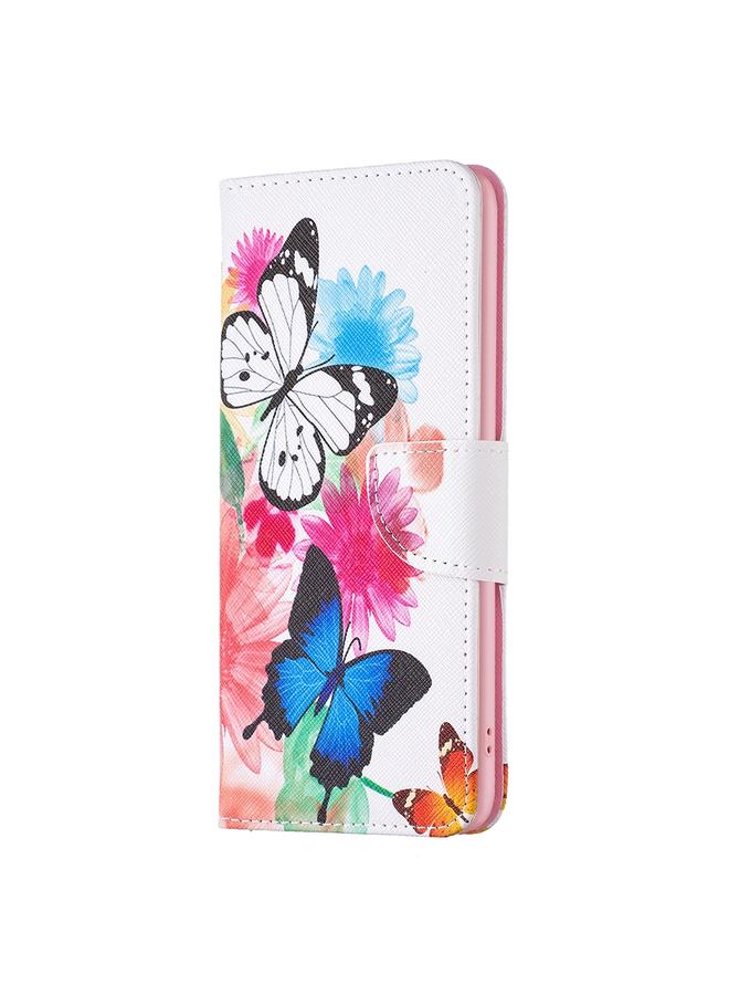 S-TOP Case For iPhone 16 Plus Colored Drawing Pattern Leather Phone Case - Image 3