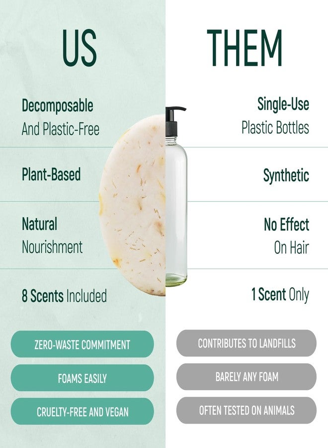 BAMBOEARTH Solid Rice Protein Water Shampoo & Conditioner Hair Soap - Shampoo and Conditioner Bars For Hair With All Natural Plant Based Essential Oils And Zero Waste Packaging (Chamomile & Mint) - Image 3