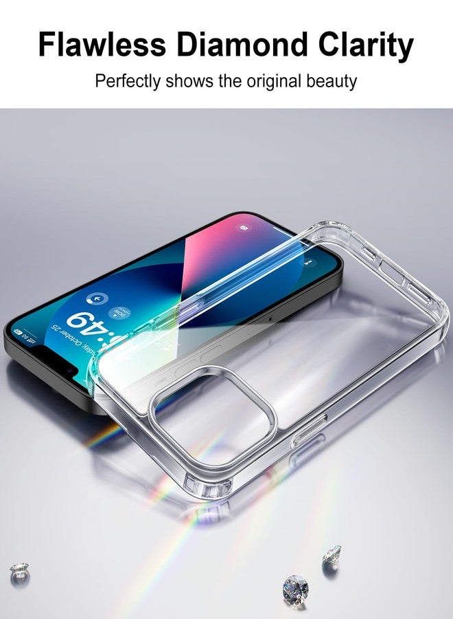 HOOMIL Case for iPhone 13 6.1-Inch, Non-Yellowing, Drop Protection, Anti-Scratch Transparent Hard Back Phone Cover - Crystal Clear - Image 3