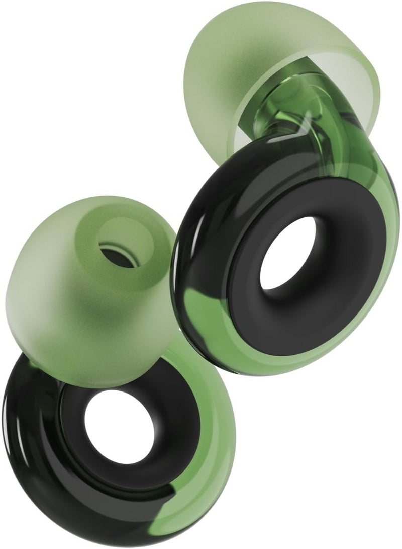Loop Engage Plus Earplugs – Low-level Noise Reduction with Clear Speech – for Conversation, Social Gatherings, Noise Sensitivity and Parenting – 8 Ear Tips + Extra Accessories – SNR 16 dB - Green - Image 1