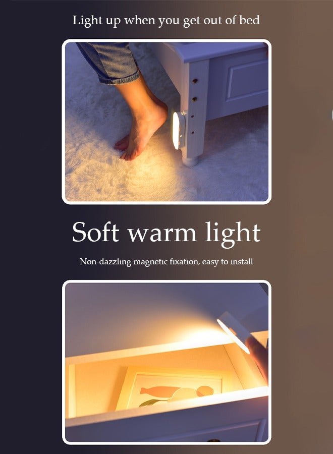 DUNISO Under Cabinet Light,Wireless Wall Mounted Bedside Lamp，Closet Rechargable Light,For Cabinet, Hallway, Stairway And More,500mah(14cm) - Image 4