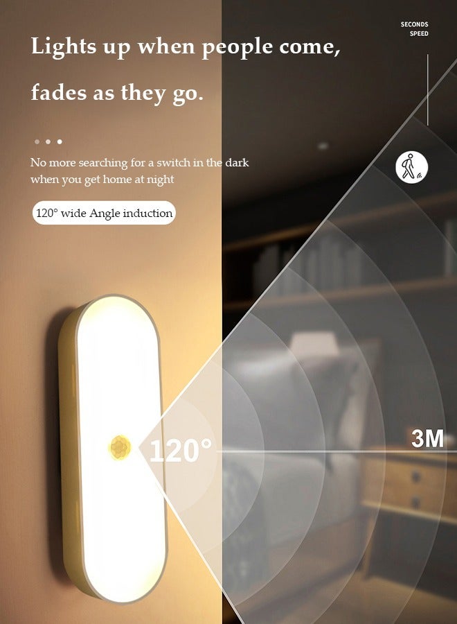 DUNISO Under Cabinet Light,Wireless Wall Mounted Bedside Lamp，Closet Rechargable Light,For Cabinet, Hallway, Stairway And More,500mah(14cm) - Image 3