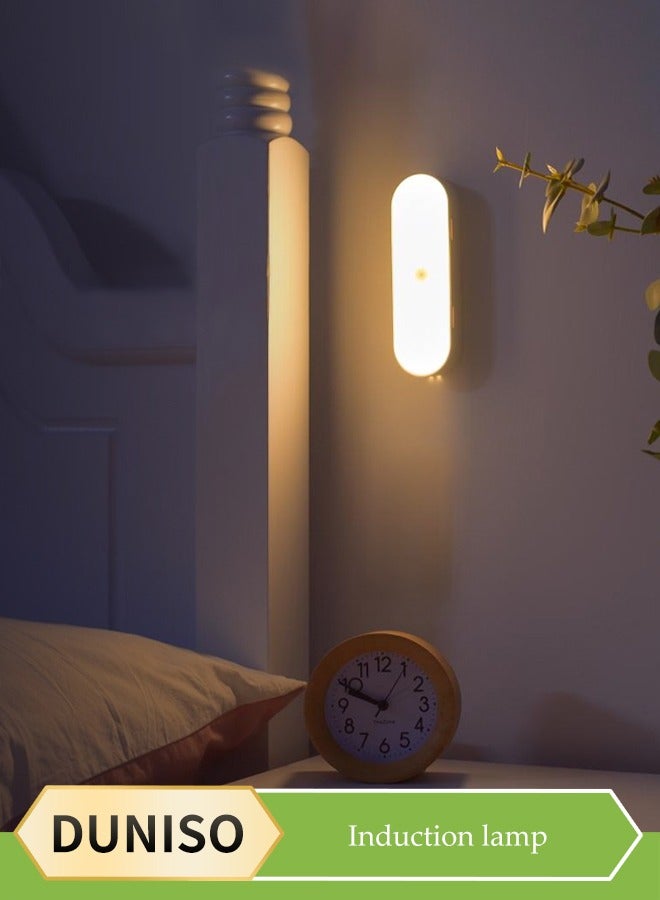 DUNISO Under Cabinet Light,Wireless Wall Mounted Bedside Lamp，Closet Rechargable Light,For Cabinet, Hallway, Stairway And More,500mah(14cm) - Image 1