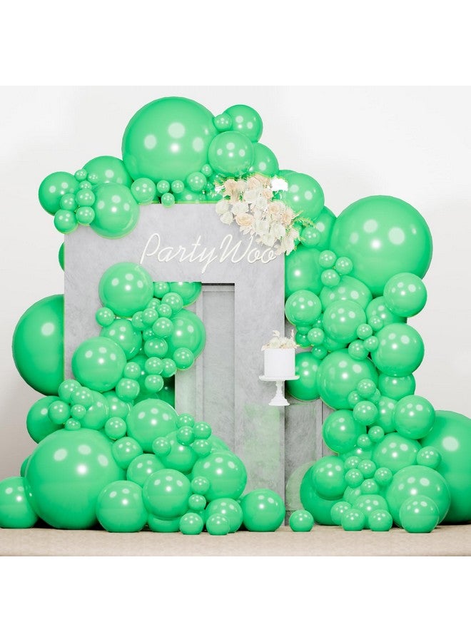 PartyWoo Light Green Balloons 138 pcs Different Sizes of 18 12 10 5 Inch Pearl Pastel Neon Green Balloon Arch Kit Garland for Baby Shower Birthday Party Decorations Green-Z43 - Image 1
