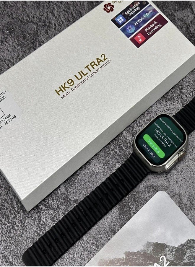 Wearfit Pro - HK9 ULTRA 2 Series 9 Wearfit Pro (2024) SmartWatch 2.12 Inch SUPER AMOLED Display  Open AI Chat GPT GPS NFC Bluetooth V5 Call Wireless Charger - Image 1