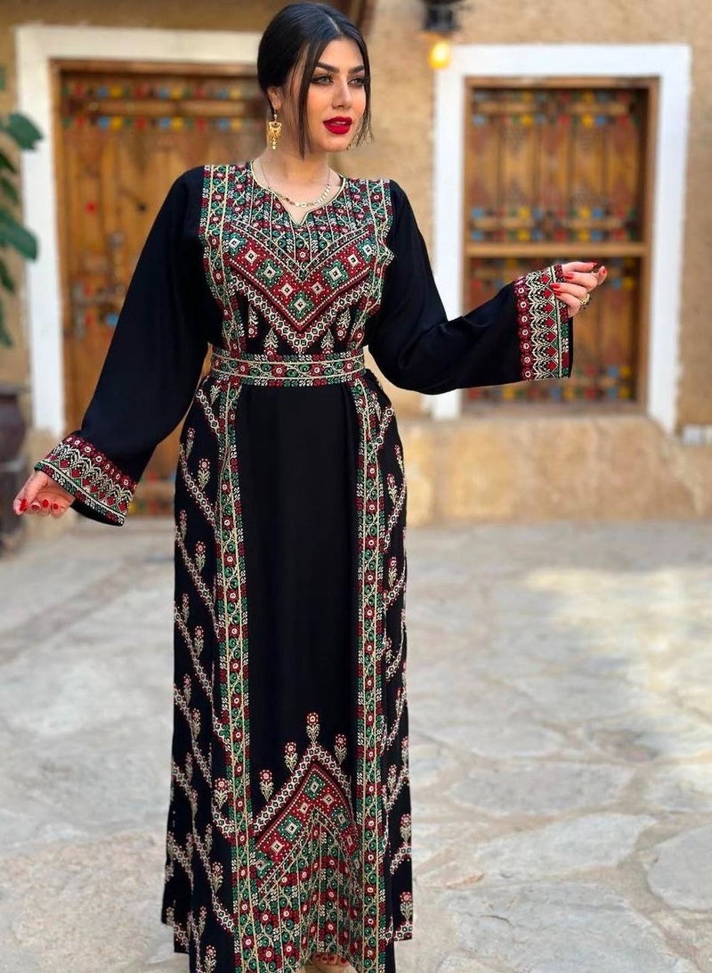 برايدس جلابية ملكيةتطريز ينبض بالفخامة والأصالة" - Image 1