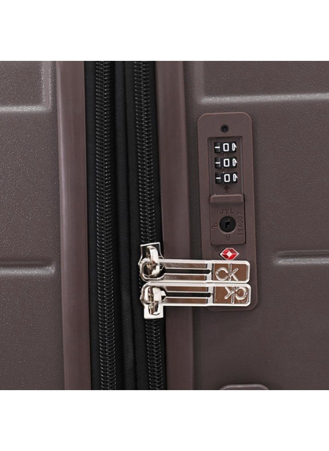 CALVIN KLEIN Palisades Hardside Luggage on Wheels for Unisex | Ultra Lightweight ABS on with Spinner Wheels 4 Color Brown  - Image 3