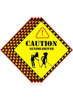 4 Pieces Over The Hill Gag Gifts Driver Car Magnet Elderly Driver Sticker Funny Car Magnets Safety Sign For Over The Hill Party Supplies Gags & Practical Joke Toys