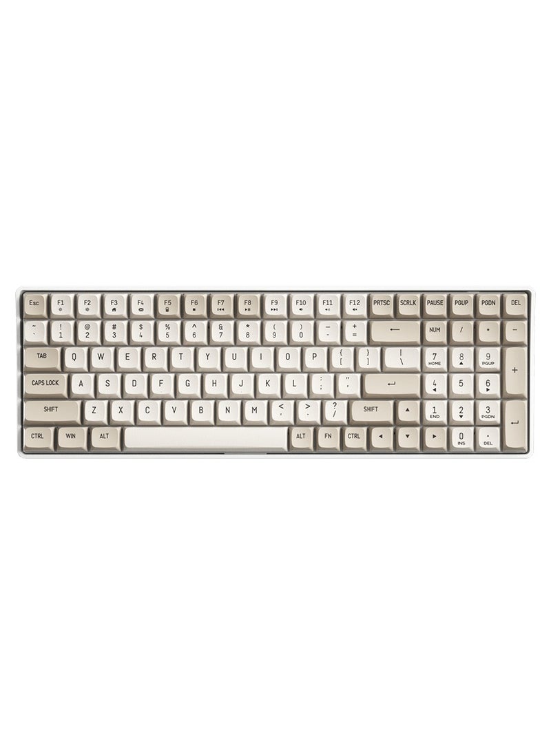 Darkflash GD100 Wireless Mechanical Gaming Keyboard, 100 Keys Layout, All Anti-Ghosting Keys, Supports Hot Swappable, PBT Dual Colour Keycaps, 1200mAH Battery, Gaming Keyboard