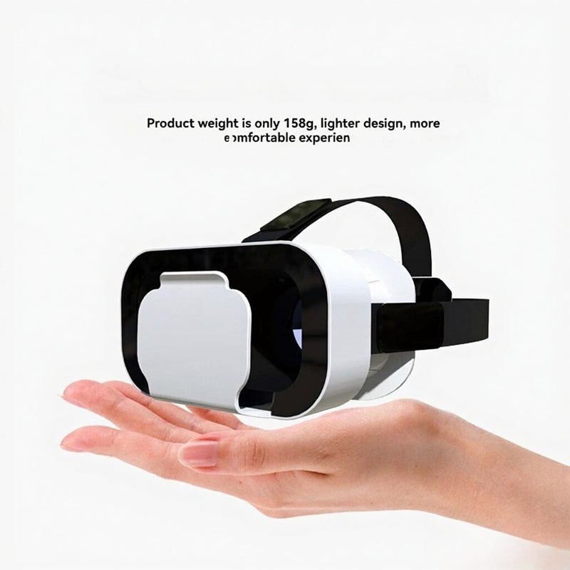 سماعة الواقع الافتراضي (VR): متوافقة مع الهواتف بحجم شاشة 4.7-6 بوصة، زاوية مجال الرؤية 85 درجة، قناع جلود PU قابل للتعديل - إطار ABS خفيف الوزن، تصميم مناسب لأصحاب الضعف البصري، سماعة الواقع الافتراضي ثلاثية الأبعاد للالعاب المنزلية ومشاهدة الأفلام ثلاثية الأبعاد - Image 3