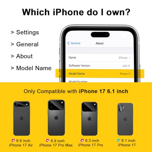 Saiboro for Defender iPhone 17 Case with Clip,for Holster iPhone 17 Case with Kickstand,for Heavy Duty iPhone17 Phone Case Rugged 2 Layers of Sturdy,Anti-Drop for Phone Case iPhone17Case Protective(Black) - Image 4