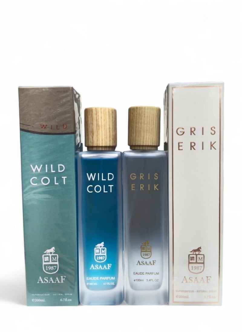 ASAAF - GRIS ERIK 200ML EDP AND WILD COLT 200ML EDP - Image 1
