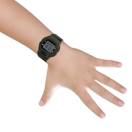 RACNOS Digital Silicone Strap Sports Watch for Boys | Sports Watch for Kids Boys | sportz Watch (Mahendi) - Image 3