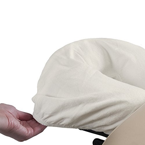 EarthLite Flannel Face Pillow Covers DURA-Luxe - 100% Natural Cotton Flannel Massage Table Headrest Covers (Set of 2) - Image 2