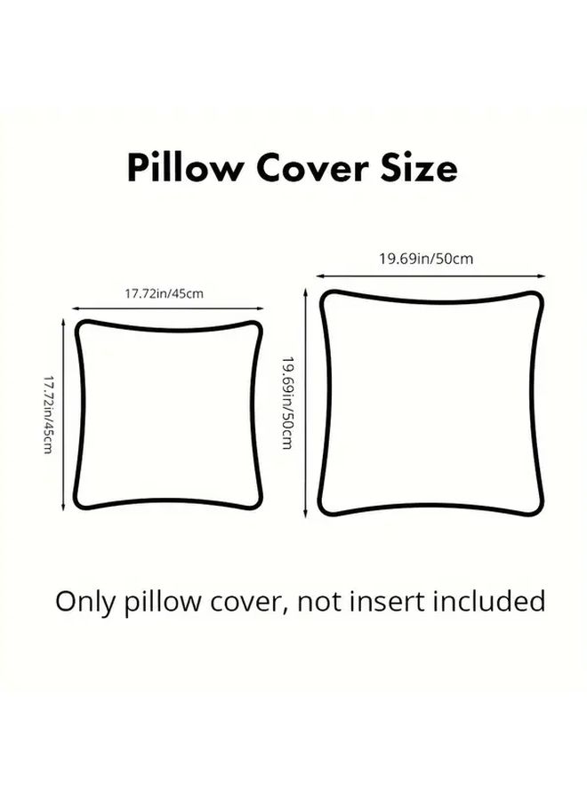 Modern Decorative Jacquard Weave Solid White Pillowcase 17.72x17.72 Inch For Sofa Living Room - Image 3