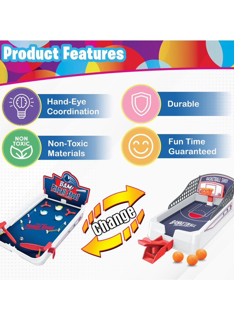 Home Smart Home Smart Pinball And Basketball 2 in 1 Toy Game for Kids Competitive Interactive Toy Game Good activity For Boys And Girls  - Image 3