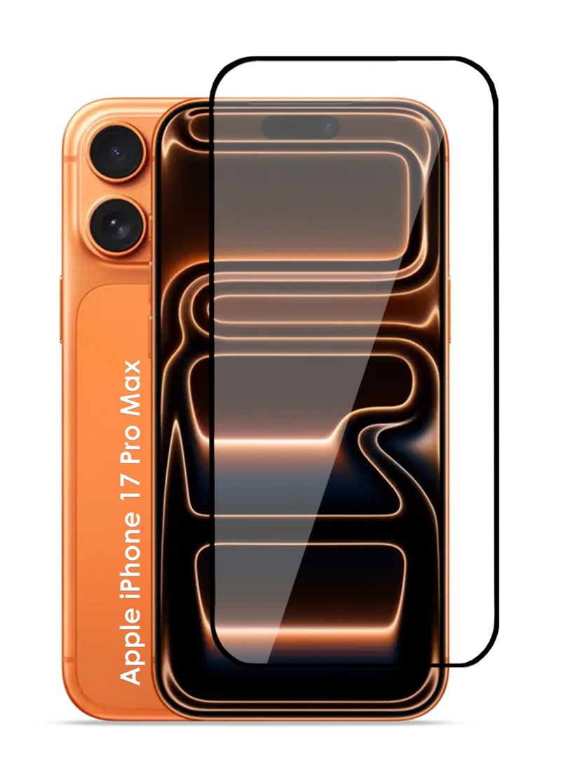 Apple iPhone 17 Pro Max Screen Protector - Premium Full Screen Tempered Glass For Apple iPhone 17 Pro Max, High Transparency, Delicate Touch, Anti-Explosion, Smooth Arc Edges, Easy Installation - Image 1