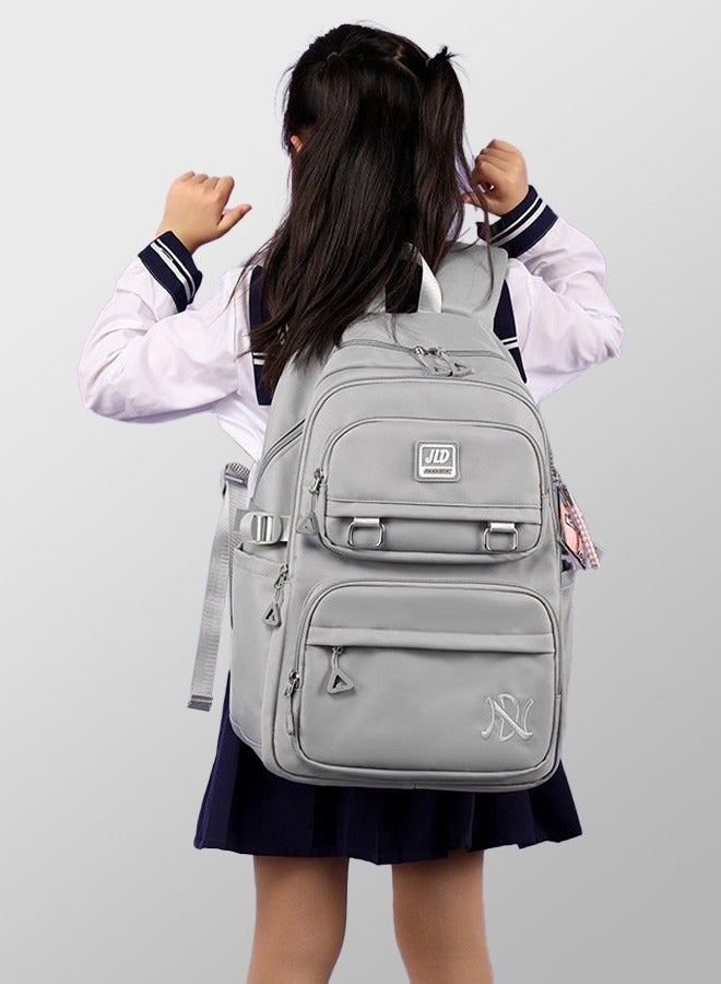 JLD 35L Travel Large Capacity Backpack Nylon Breathable Casual Daypack Wear-resistant Zipper School Bag for Girls Boys Teens - Image 2