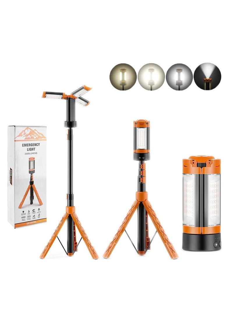 Multi-Function Portable Camping Light & Stand – Rechargeable Tent Lights for Outdoor Use & Emergency Power - Image 1