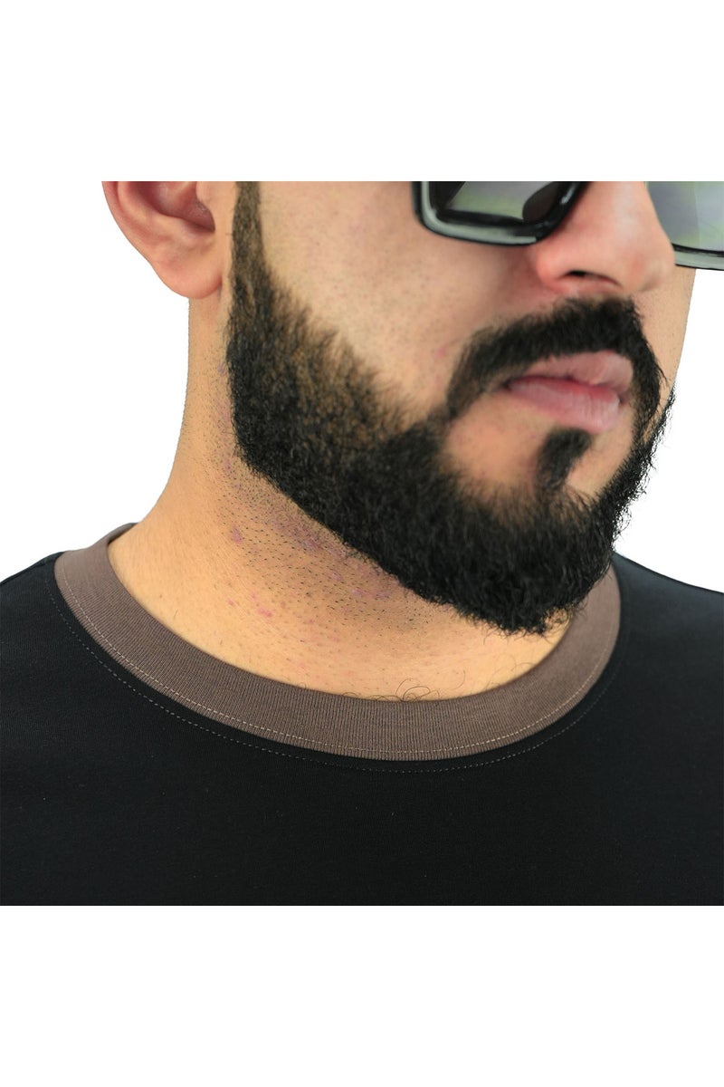 جيوردانو تيشيرت رجالي بياقة دائرية أسود من جوردانو - Image 4