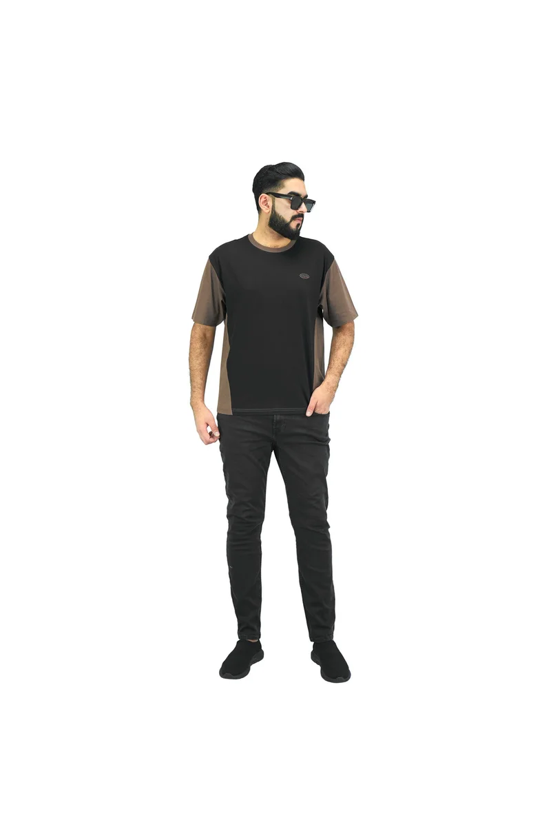 جيوردانو Giordano Men's Black Crew Neck T-Shirt