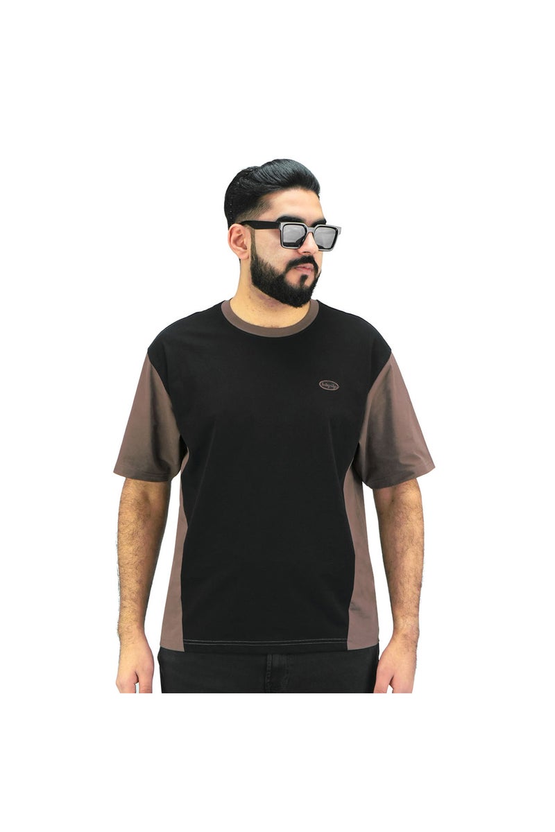 جيوردانو تيشيرت رجالي بياقة دائرية أسود من جوردانو - Image 1